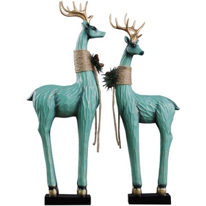 Figura Decorativa de Ciervo Nórdico JINS para Vinoteca y Estante de Exhibición, Regalo de Boda, Artesaní<span class=keywords><strong>a</strong></span> para Mejores Amigos - Product Image 1