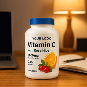 Cápsulas <span class=keywords><strong>de</strong></span> Vitamina C <span class=keywords><strong>de</strong></span> Marca Privada con Certificación GMP, <span class=keywords><strong>Rosa</strong></span> <span class=keywords><strong>Mosqueta</strong></span> para el Apoyo Inmunitario y <span class=keywords><strong>Beneficios</strong></span> Antioxidantes, 60/90/120 Cápsulas por Botella 1 - Product Image 2
