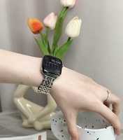 Apple Watch S11-1 38 40 41 42 44 45 46 Kadınlar İçin Elmas Saat Kayışı, Şık Paslanmaz Çelik Apple Watch Kayışı, ODM OEM