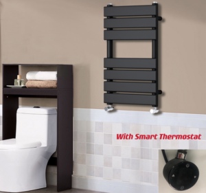 Radiatore <span class=keywords><strong>scaldasalviette</strong></span> riscaldato per bagno scaletta a schermo piatto a parete <span class=keywords><strong>scaldasalviette</strong></span> <span class=keywords><strong>antracite</strong></span>/bianco - Product Image 4