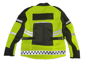 เสื้อแจ็คเก็ตกันน้ำกันลมสำหรับผู้ชาย พร้อมแผ่นรองรับแรงกระแทกแบบตาข่าย ได้มาตรฐาน CE เหมาะสำหรับขี่มอเตอร์ไซค์ แข่งรถ  ไซส์ใหญ่พิเศษ พร้อมแผ่นป้องกัน - Product Image 3