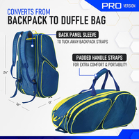 Sac de pickleball ventilé pour équipement frais et sec, conception respirante pour une utilisation légère et durable, offrant un confort optimal toute la journée