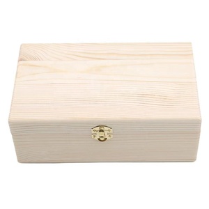 Nuovo Arrivo Scatola Contenitore Rettangolare <span class=keywords><strong>in</strong></span> <span class=keywords><strong>Legno</strong></span> Resistente di Colore Bianco con Ampio Spazio per Carte da Poker, Apertura a Conchiglia e Serratura, Idea Regalo - Product Image 1