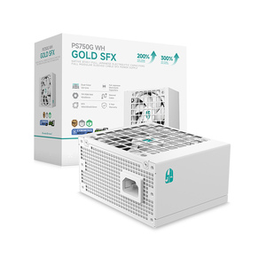 พาวเวอร์ซัพพลาย Deepcool PS750G SFX BK&WH ATX3.1PCIE5.1 รุ่นปี 2025 แบบถอดสายได้เต็มรูปแบบ ได้รับการรับรองมาตรฐาน Dual PLUS GOLD ทองแดง 750W สำหรับคอมพิวเตอร์ตั้งโต๊ะ D - Product Image 6
