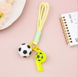 Wholesale Soccer Football <b>Key</b> <b>Chains</b> Soft <b>Rubber</b> PVC 3D Football Keychain Bag Pendant Car KeyChain Souvenirs Toy Gifts - Product Image 3