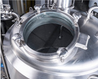 Système de brassage en acier inoxydable à vapeur, deux cuves de 1000 litres, avec pompe et contrôle PLC pour lait, prix compétitif