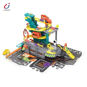 Chengji rotatif parking jouets enfants éclairage éducatif musique électrique dinosaure parking jouet