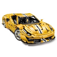 Cada C61057W escala 1/8 Ferrar 488Pista Super coche 3187PCS DIY Asamblea RC Control remoto de carreras de velocidad ladrillos modelo de coche