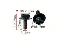 Clips métalliques automobiles fournis par l'usine chinoise, attaches métalliques pour voitures, clips automobiles et attaches en plastique 152182