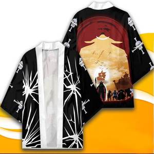48 styles de t-shirts, capes, kimonos, haori et yukata d'anime japonais pour cosplay de <span class=keywords><strong>Luffy</strong></span>, Zoro, Nami, Sanji, vêtements unisexes - Product Image 4