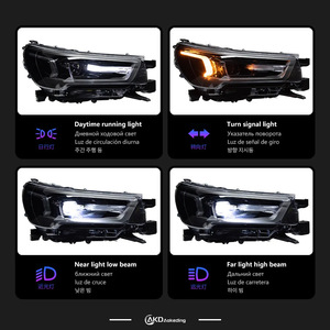 2021-2024 para Toyota Hilux LED faro montaje modificado indicador de dirección 8000K Color Matrix Pajero nueva lámpara de cabeza baja - Product Image 6