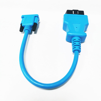 Cable adaptador personalizado de alta calidad RS232 Serial VGA d-sub DB9 de 9 pines hembra a OBD2 de 16 pines macho para diagnóstico de coche