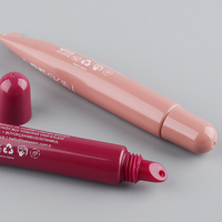 Tube de Compression Vide Personnalisé de 5ml 10ml en Plastique pour Baume à Lèvres, Emballage Cosmétique pour Brillant à Lèvres