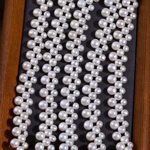 สร้อยคอไข่มุกสไตล์บาร็อคน้ำจืดธรรมชาติหรูหราสไตล์ย้อนยุคเหมือนกับ dilraba DIY กึ่งสำเร็จรูปผลิตภัณฑ์ไข่มุกหลวม - Product Image 4