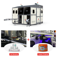 Máquina de Impresión de Botellas de Vino de Vidrio de 8 Estaciones Totalmente Automática APM Multicolor con Sistema de Curado UV y Registro CCD de Alta Velocidad