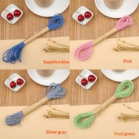 Kleurrijk Geverfd Filamentgaren Hennep Papier Touw 3 Strengen 1.5mm/2mm 10m Fotowand Speciaal DIY Handgemaakt Geweven Decoratief