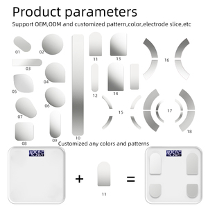 패션 스타일 전자 디지털 체지방 저울 BMI 스마트 저울 측정 저울 - Product Image 6