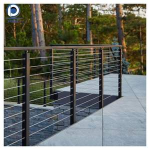 Rampe de câble résidentielle de luxe pour Penthouse avec <span class=keywords><strong>main</strong></span> <span class=keywords><strong>courante</strong></span> en cuir Rampe de câble d'intégration d'éclairage <span class=keywords><strong>LED</strong></span> - Product Image 5