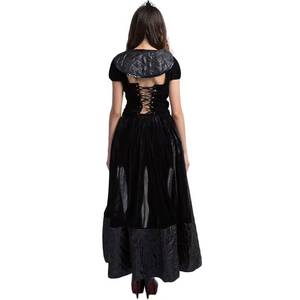 Costume de cosplay d'Halloween, contes de fées, rétro, cour royale, reine méchante, vampire, sorcière, robe de fantaisie - Product Image 4