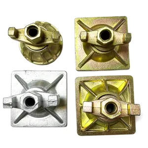 Factory Price Building Or Construction Formwork Accessories 100KN Zinc-plated Tie Rod Anchor Round Wing Nut