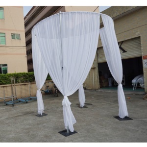 Soporte de Fondo Resistente de Aluminio para Bodas, Juego de Tubos y Cortinas para Fondo - Product Image 1