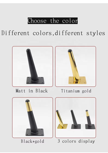 ขาโซฟาโลหะชุบโครเมี่ยม<span class=keywords><strong>ส</strong></span>ำหรับห้องนอนขาเฟอร์นิเจอร์โลหะ<span class=keywords><strong>ส</strong></span>ีดำทองทันสมัยออกแบบได้ตามต้องการ - Product Image 6