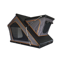 Tente de toit pour voiture, coque rigide en aluminium, Oxford imperméable, pliable, tente de camping à installation rapide pour SUV/pick-up, utilisation quatre saisons