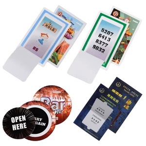 Wholesale Custom Recyclable Multi-window Irregular <b>Games</b> Gift Card Pull Printing Custom Pull Tab Factory - Product Image 1