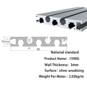 Profilo in Alluminio 15*90 Sistema Modulare Industriale in Alluminio Profilo 1590G Anodizzato - Product Image 2