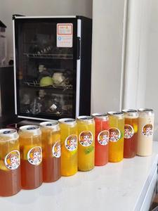 Bottiglie in Plastica PET Personalizzabili per Bevande, Senza BPA, <span class=keywords><strong>250ml</strong></span> 330ml 500ml, Lattine Rotonde Trasparenti per Caffè e Succhi - Product Image 2