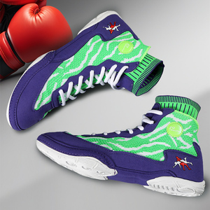 Calzado Deportivo Coexistence Quality para Hombre: Zapatos de Boxeo Negros, Botas de Lucha Rojas, Zapatos de Gimnasio Azules con Parte Superior de Malla y Suela de Goma - Product Image 5