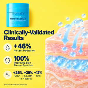 Crema Hidratante Reforzadora de Barrera Cutánea, Repara la Piel Dañada, Ilumina, Crema con Triple Péptido Lipídico - Product Image 3
