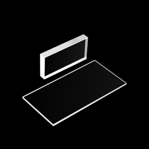 Ventanas rectangulares de fluoruro de magnesio ópticas personalizadas para ventana protectora de lámpara de deuterio - Product Image 1