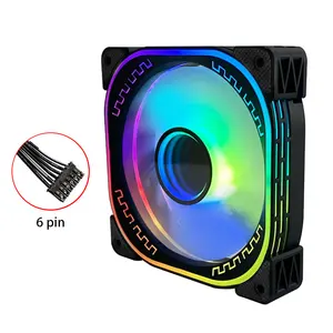 ARGB su bloğu soğutma bloğu kiti PC Fan 95W radyatör soğutucu bilgisayar ısı emici fanlar 4PIN 5V ARGB soğutucu Fan 120mm