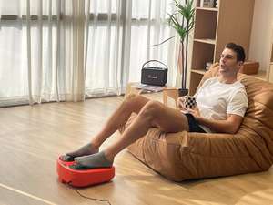 Nuevo Masajeador de Pies Eléctrico Shiatsu con Compresión de Aire, Vibración e Infrarrojos, 99 Velocidades, Control Remoto LED, Acero Inoxidable, Económico y Popular - Product Image 4