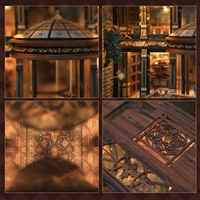 Kit de maison de poupée miniature DIY, salle d'archives en bois, puzzle 3D, modèle de maison en MDF, assemblage manuel, cadeau créatif pour les amateurs