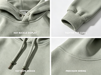 Frühlings- und Herbst-Unisex-Kapuzenpullover im Retro-Stil mit individuellem LOGO