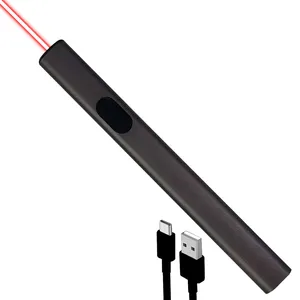 ตัวชี้เลเซอร์กําลังสูง แสงเลเซอร์สีแดง ระยะไกล USB แบบชาร์จไฟได้ ตัวชี้เลเซอร์กําลังสูง