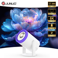 Projecteur de cinéma maison intelligent Android 14 avec écran LCD LTPS 2.1 de 235 pouces, 720P, 0.9:1, courte focale, 200 ANSI, WiFi, BT, décodage HD 4K