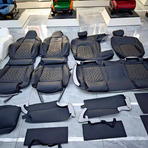 Accessori per l'upgrade degli interni dell'auto di fabbrica in vera pelle di vacchetta in microfibra pelle coprisedile per <span class=keywords><strong>Audi</strong></span> <span class=keywords><strong>A3</strong></span> A5 A4 A6 A7 A8 - Product Image 1