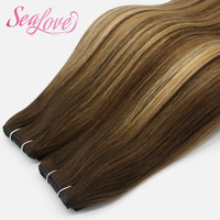 Extensions de cheveux russes invisibles XO Butterfly Weft sans couture, double bande, cheveux humains Remy avec cuticules intactes, pour usage en salon