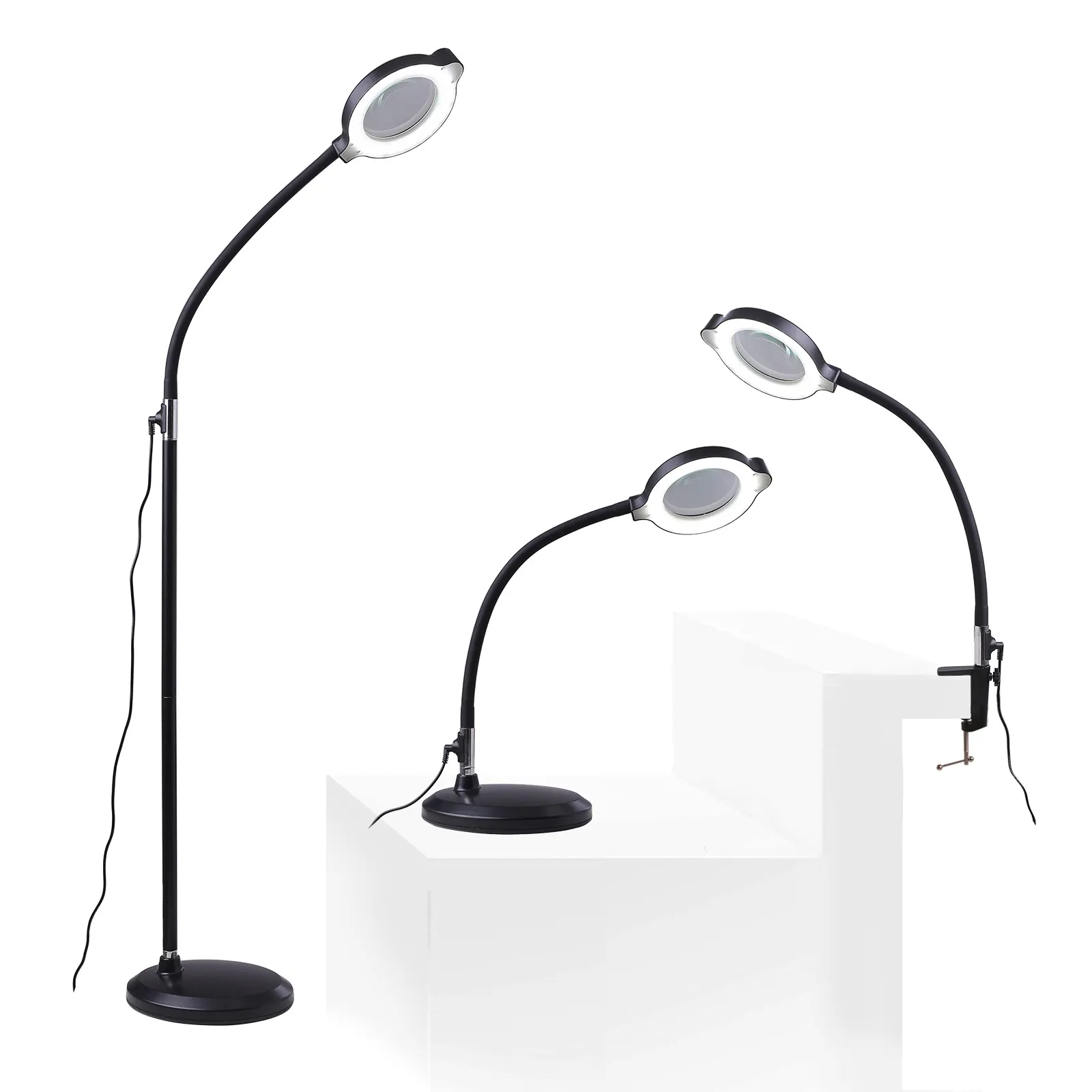 Lampada lente d'ingrandimento 3 in 1 con luce LED luminosa luminosità regolabile