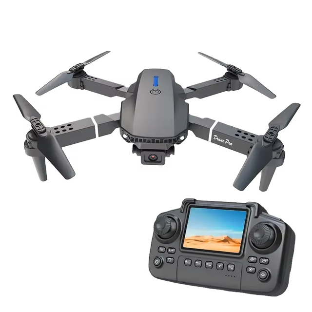 2025 High quality E88 professional drone real-time transmission beginner foldable mini E88 drone with camera 4k definition drone