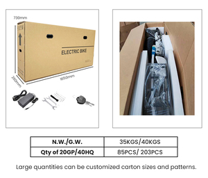 Vélo cargo électrique OEM 750W à moteur central, vélo électrique à pneus larges <span class=keywords><strong>pour</strong></span> la famille - Product Image 3