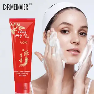 Limpiador facial de Ginseng rojo de Corea, antienvejecimiento, hidratante, brillante, lavado de cara, Limpieza Profunda, aceite de acné
