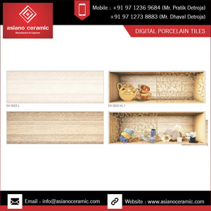 ผู้ผลิตอินเดียบ้านและโรงแรมกระเบื้องผนังดิจิตอลเซรามิก 250x750 มม. สําหรับห้องจัดเลี้ยง - Product Image 4