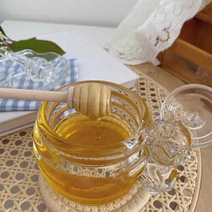 Tùy Chỉnh Thực hiện Rõ Ràng Chì Miễn Phí Mật Ong Thủy Tinh Gấu Hình Dạng Nồi Với Nắp Cho Nhà Bếp - Product Image 4