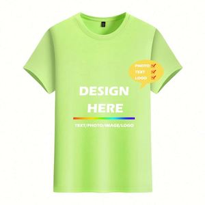 Custom Oversize Quick-drying Round Neck Printed logo Custom Advertising Overalls Cultural Tee <b>Shirts</b> Short Sleeves - Product Image 4