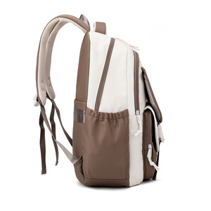 New Waterproof Nylon Contrast Color Unisex <b>Backpack</b> Korean College & High <b>School</b> Student <b>Large</b> Capacity - Product Image 6