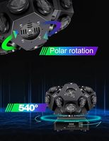 Luces Móviles de Cabeza con Haz de 18*12W LED 4en1 DMX512 RGBW, Luz de Escenario con 3 Cabezas de Haz Láser para KTV, DJ, Discoteca, Fiestas, Iluminación Láser